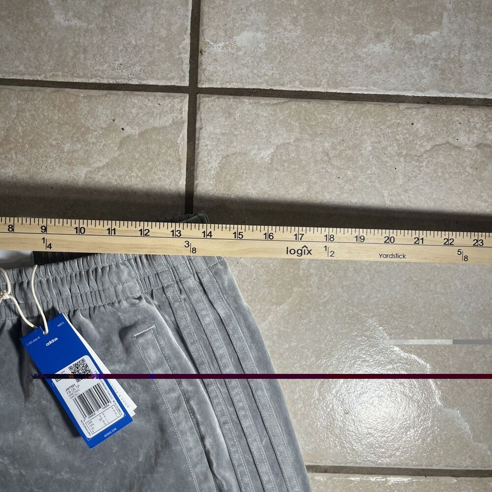 NWT adidas Originals Brushed Twill Oversized Firebird Track Pants S Grey JW7331 - Picture 7 of 11